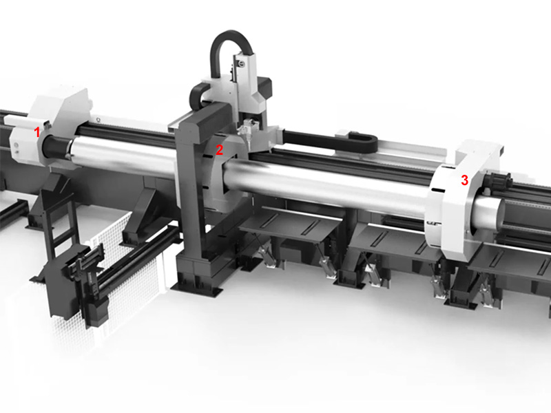 帶自動送料器的3D激光管材坡口切割機(jī)