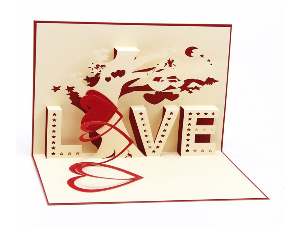 激光切割紙質賀卡