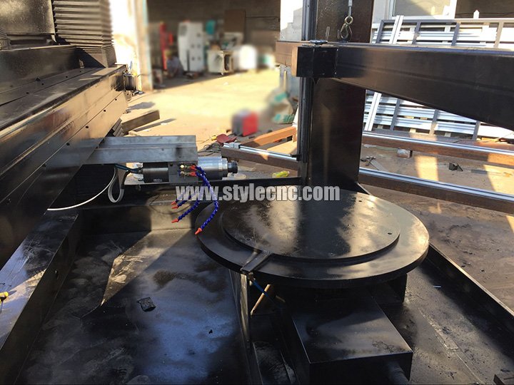 4軸數(shù)控石材雕刻機(jī)旋轉(zhuǎn)工作臺(tái) 4軸數(shù)控石材雕刻機(jī)旋轉(zhuǎn)工作臺(tái)