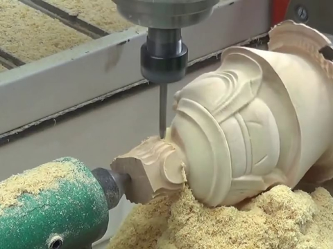 旋轉軸3D數控木工雕刻機 旋轉軸3D數控木工雕刻機