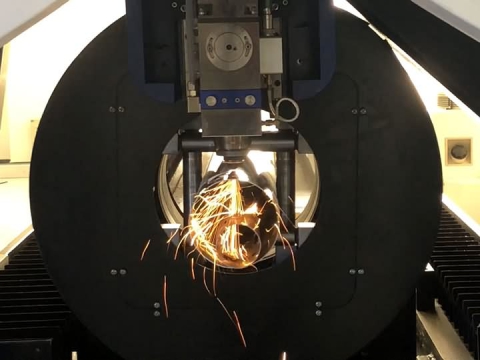 6米長金屬管材光纖激光切割機 1000W