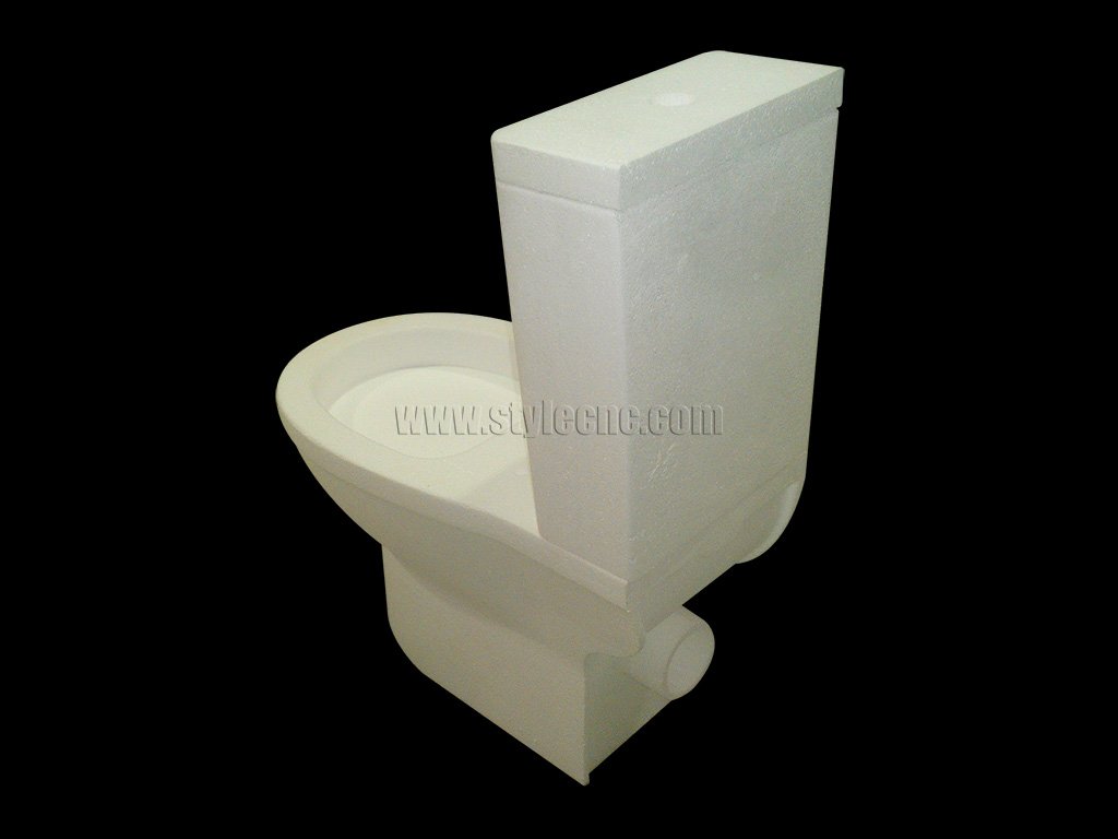 五軸數控機床3D馬桶原型的 EPS 實體模型