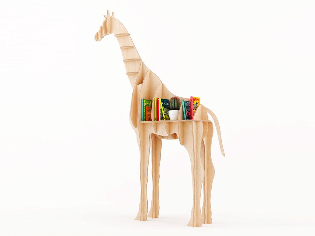 自動(dòng)套料數(shù)控銑床用于長(zhǎng)頸鹿書柜項(xiàng)目