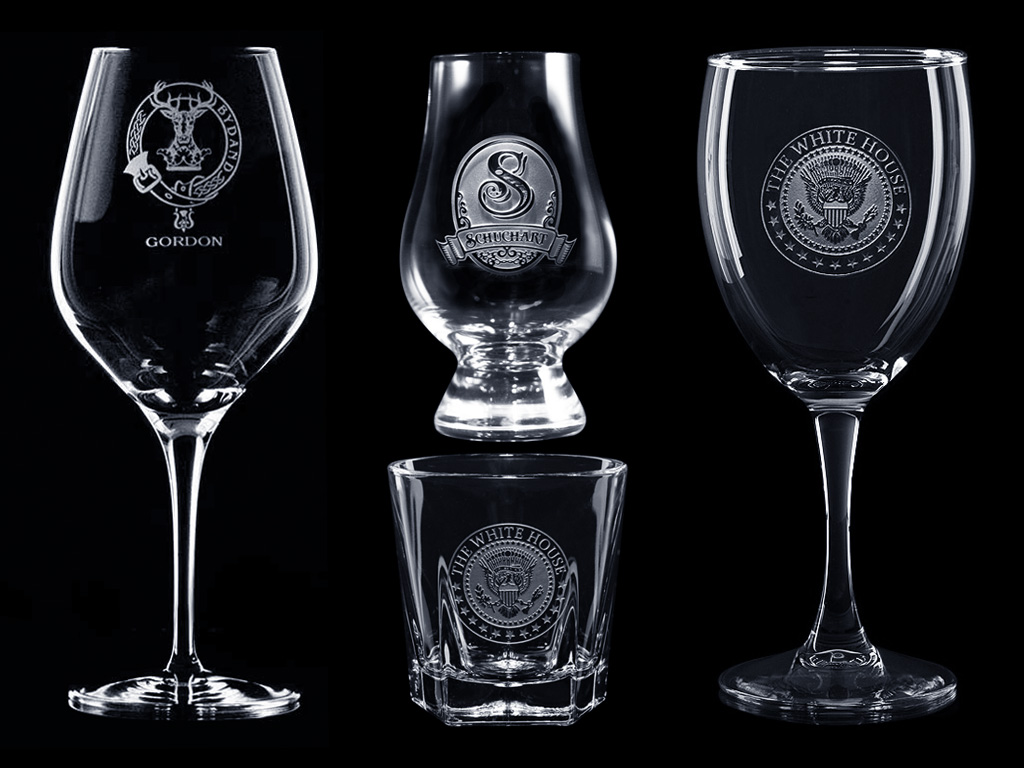 紫外激光雕刻玻璃杯