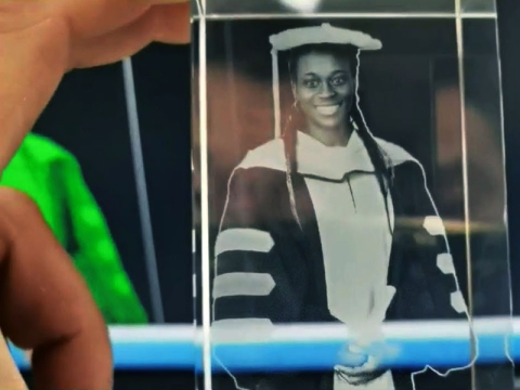 3D 內部激光雕刻個性化水晶禮品和工藝品