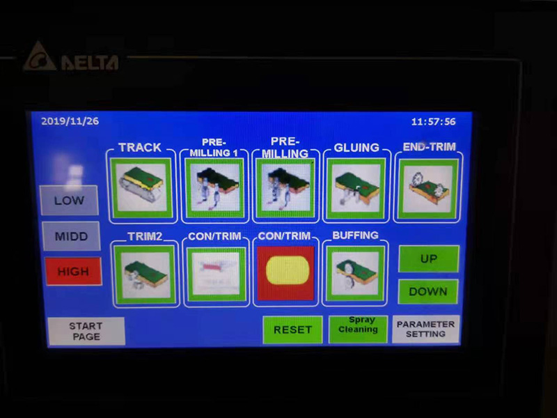 封邊機用臺達彩色觸摸屏 封邊機用臺達彩色觸摸屏