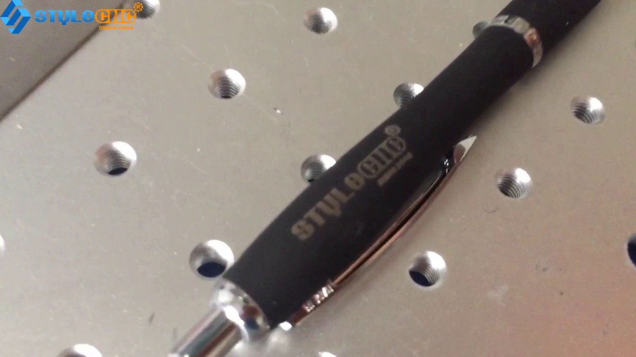 20W 塑料筆飛行光纖激光打標系統